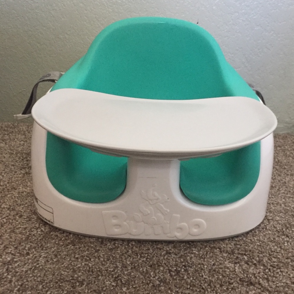 Bumbo Multi Infant Seat with Tray Aqua Color 5mos+